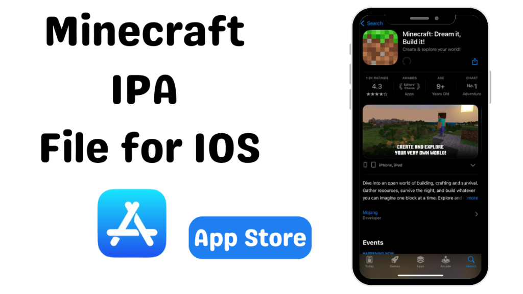 Minecraft ipa, Minecraft ipa download, minecraft ios, minecraft ipa file, minecraft ipa file download, Minecraft ios free download